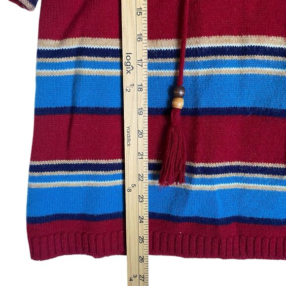 Vintage Pandora Knit Sweater M Aztec Tribal Short Sleeve Native American Navajo - Picture 4 of 4